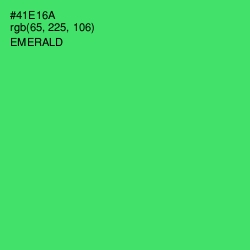 #41E16A - Emerald Color Image