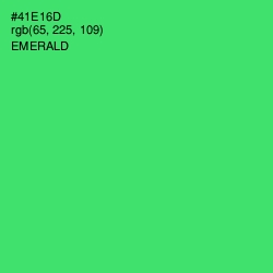#41E16D - Emerald Color Image