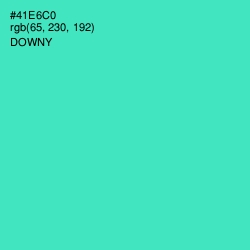 #41E6C0 - Downy Color Image