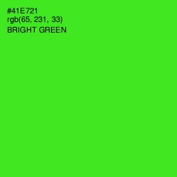 #41E721 - Bright Green Color Image