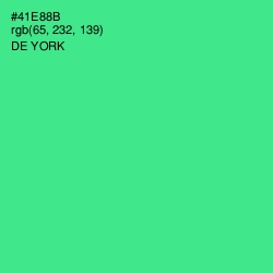 #41E88B - De York Color Image