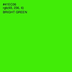 #41EC06 - Bright Green Color Image