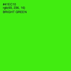 #41EC10 - Bright Green Color Image