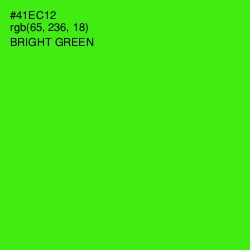 #41EC12 - Bright Green Color Image