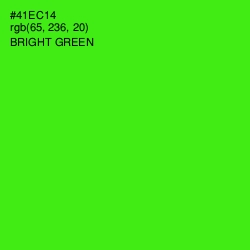 #41EC14 - Bright Green Color Image