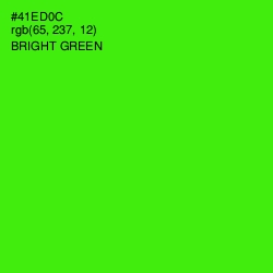 #41ED0C - Bright Green Color Image