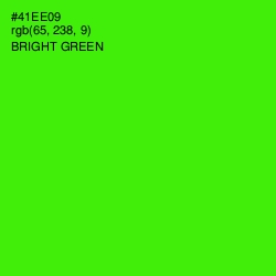#41EE09 - Bright Green Color Image