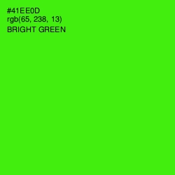 #41EE0D - Bright Green Color Image