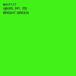 #41F117 - Bright Green Color Image