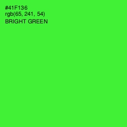 #41F136 - Bright Green Color Image