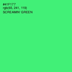 #41F177 - Screamin' Green Color Image