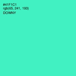 #41F1C1 - Downy Color Image