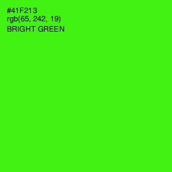 #41F213 - Bright Green Color Image