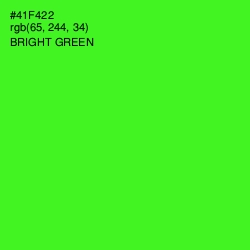 #41F422 - Bright Green Color Image