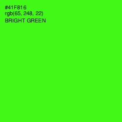 #41F816 - Bright Green Color Image