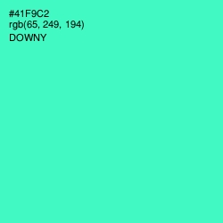 #41F9C2 - Downy Color Image