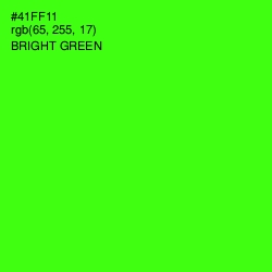 #41FF11 - Bright Green Color Image