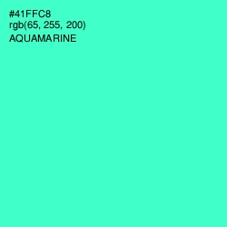 #41FFC8 - Aquamarine Color Image