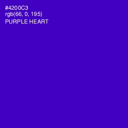 #4200C3 - Purple Heart Color Image