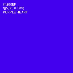 #4200EF - Purple Heart Color Image