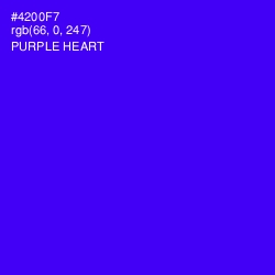 #4200F7 - Purple Heart Color Image