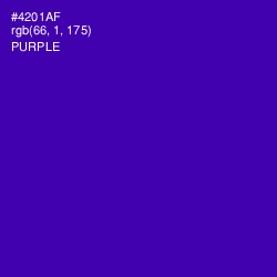 #4201AF - Purple Color Image