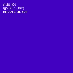 #4201C0 - Purple Heart Color Image