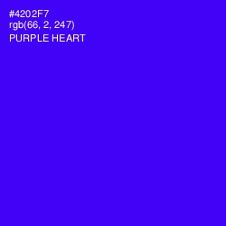 #4202F7 - Purple Heart Color Image