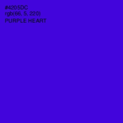 #4205DC - Purple Heart Color Image