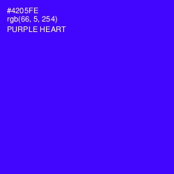 #4205FE - Purple Heart Color Image