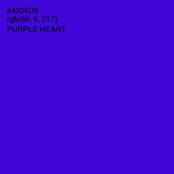 #4206D9 - Purple Heart Color Image