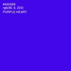 #4206E8 - Purple Heart Color Image