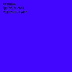 #4206FE - Purple Heart Color Image