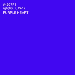 #4207F1 - Purple Heart Color Image