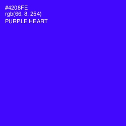 #4208FE - Purple Heart Color Image