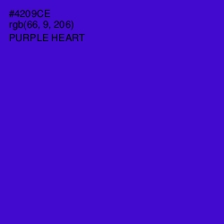 #4209CE - Purple Heart Color Image