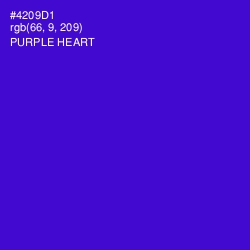 #4209D1 - Purple Heart Color Image