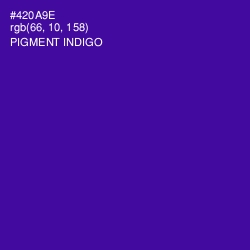 #420A9E - Pigment Indigo Color Image