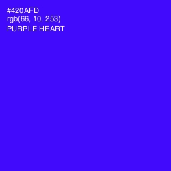 #420AFD - Purple Heart Color Image