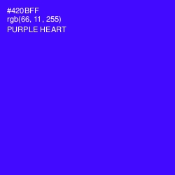 #420BFF - Purple Heart Color Image