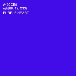 #420CE9 - Purple Heart Color Image