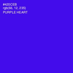 #420CEB - Purple Heart Color Image
