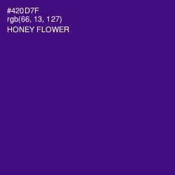 #420D7F - Honey Flower Color Image