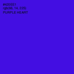 #420EE1 - Purple Heart Color Image