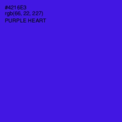 #4216E3 - Purple Heart Color Image