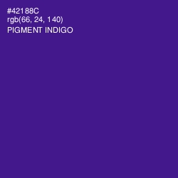 #42188C - Pigment Indigo Color Image