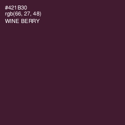 #421B30 - Wine Berry Color Image