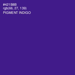 #421B8B - Pigment Indigo Color Image