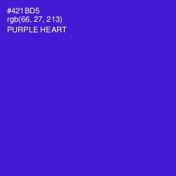 #421BD5 - Purple Heart Color Image