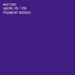 #421D81 - Pigment Indigo Color Image